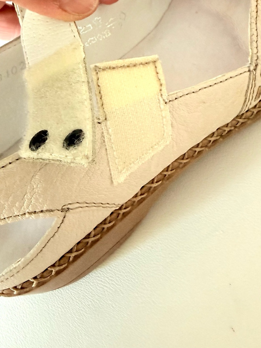 Rieker Cream Mary Jane Slingback Leather Shoes 37 - Picture 13 of 16